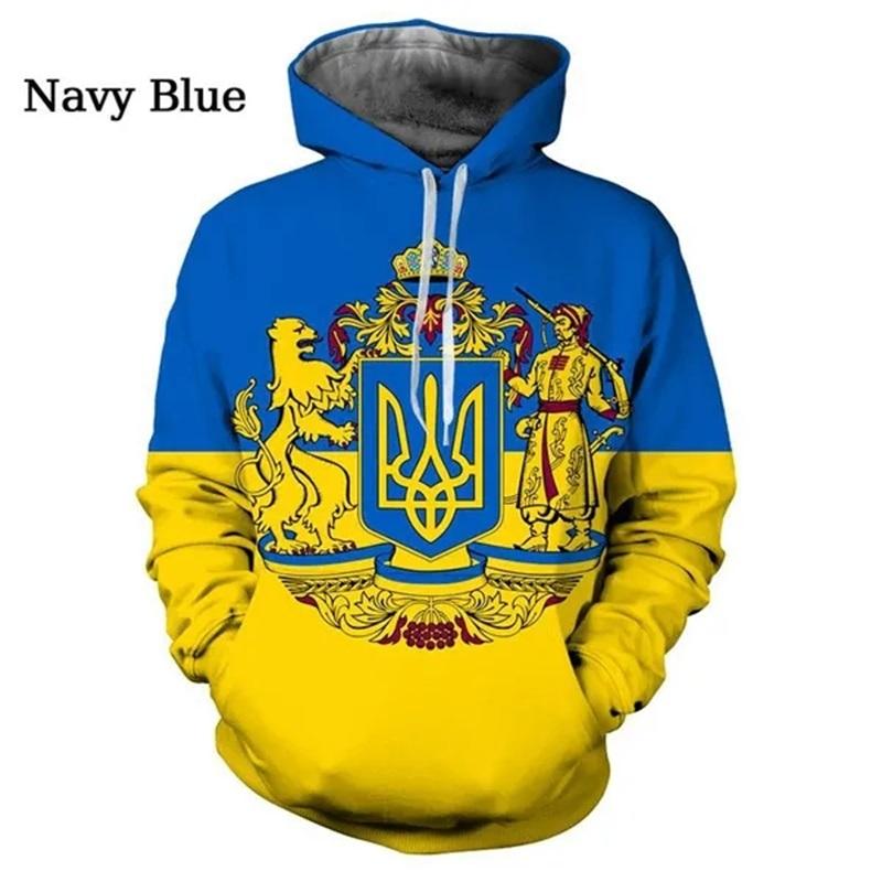 Мода 3D Печать Флаг Графический Толстовка Женская Повседневная Патриотическая Тема Личность Уличная Одежда Пуловеры Толстовки