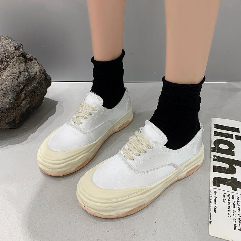 Холщовая обувь, весенне-летняя новая нишевая повседневная универсальная студенческая уродливая милая спортивная обувь