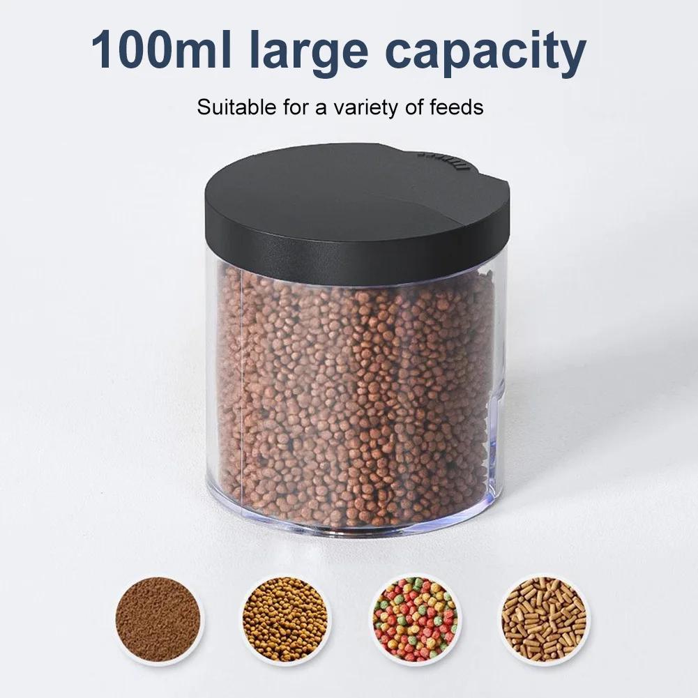 1-3PCS Automatic Intelligent Control Fish Feeder Large Capacity Aquarium Fish Food Dispenser 100ML Aquarium Goldfish Feeder Tank
