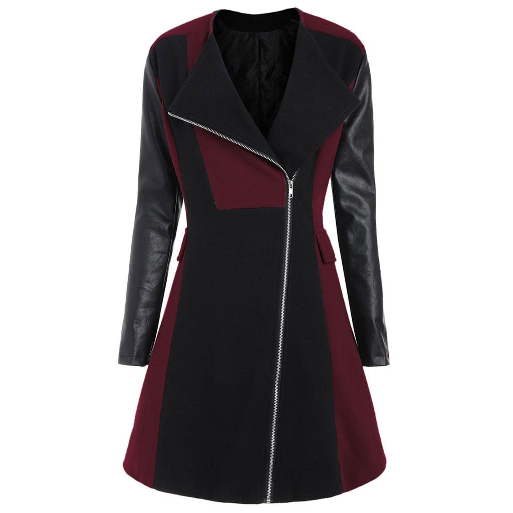 Женская теплая верхняя одежда больших размеров, длинная зимняя ветровка на молнии, пальто