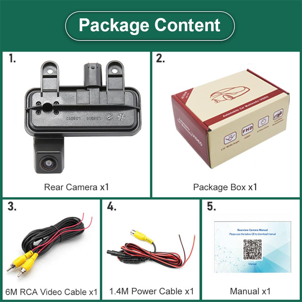 AHD 1080P Камера заднего вида в ручке багажника для Benz B180 B200 B260 2012-2014