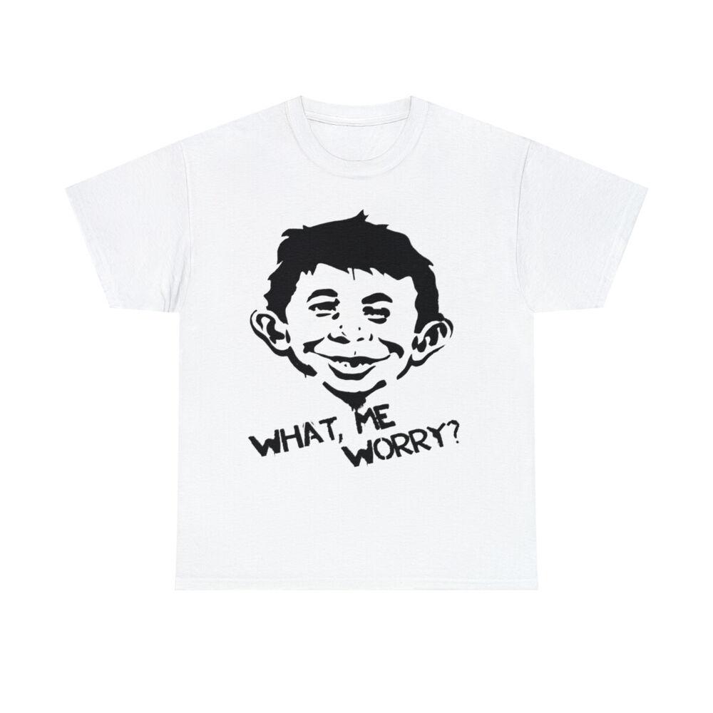 БЕЗУМНЫЙ Альфред Е. Рубашка Neuman, футболка Alfred e neuman what me worry, все размеры, унисекс