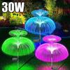 30W 7Color Changing Outdoor Lamp Solar Jellyfish Lights Waterproof Pathway Lawn Garden Decor Lighting Solar Waterproof Jellyfish Lamp