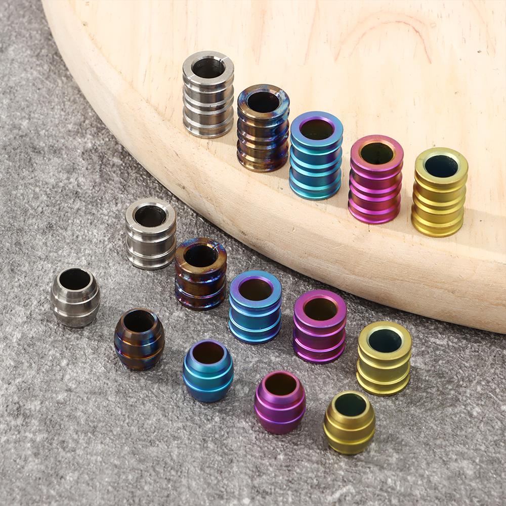 Titanium Alloy Multi Tools Paracord Rope Pendant TC4 Knife Beads Ropes Lanyard Camping EDC Gadgets