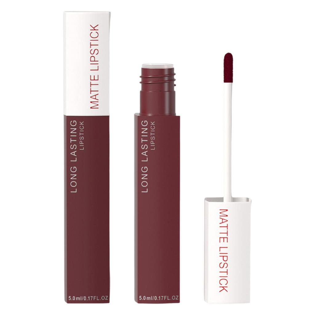 Водостойкая матовая помада для женщин, высокопигментированный стойкий блеск для губ, нелипкий финиш для ежедневного макияжа и макияжа для вечеринок