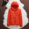 Women Casual Windproof Parka White Duck Down Jacket Coat Hooded Warm Autumn Winter