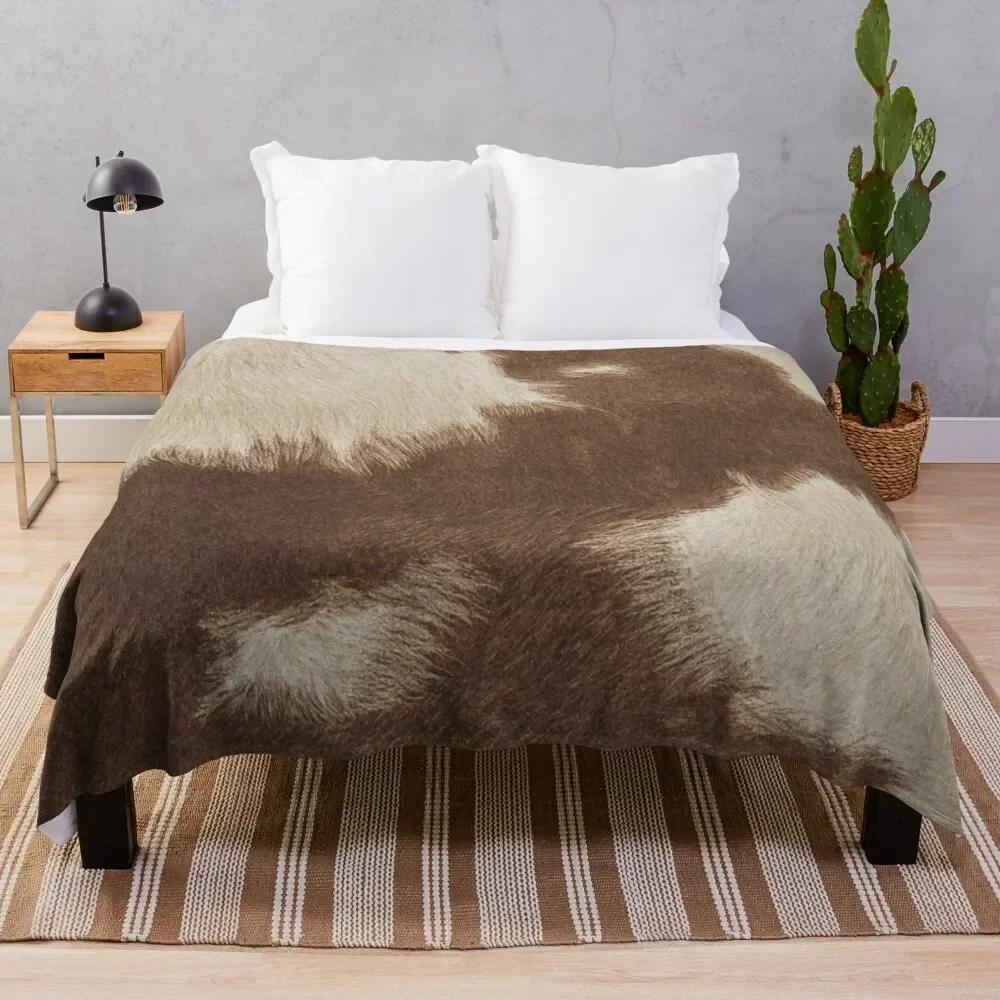 Фланелевое одеяло с принтом коровьей шкуры, Фланелевый плед с принтом коровьего меха, Подарок для детей и взрослых, Мягкое флисовое одеяло для дивана, софы, кровати