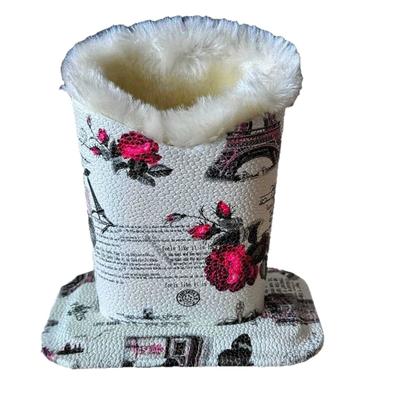 Плюшевый держатель для очков Кожаная подставка для демонстрации очков Тканевый держатель для карандашей Стильное минималистичное решение для хранения очков