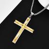 Модный титановый стальной кулон-крест Wind Cold Wind хип-хоп ювелирные изделия ожерелье из нержавеющей стали