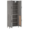 Highboard Gray Sonoma 69.5 x 34 x 180 cm Particleboard