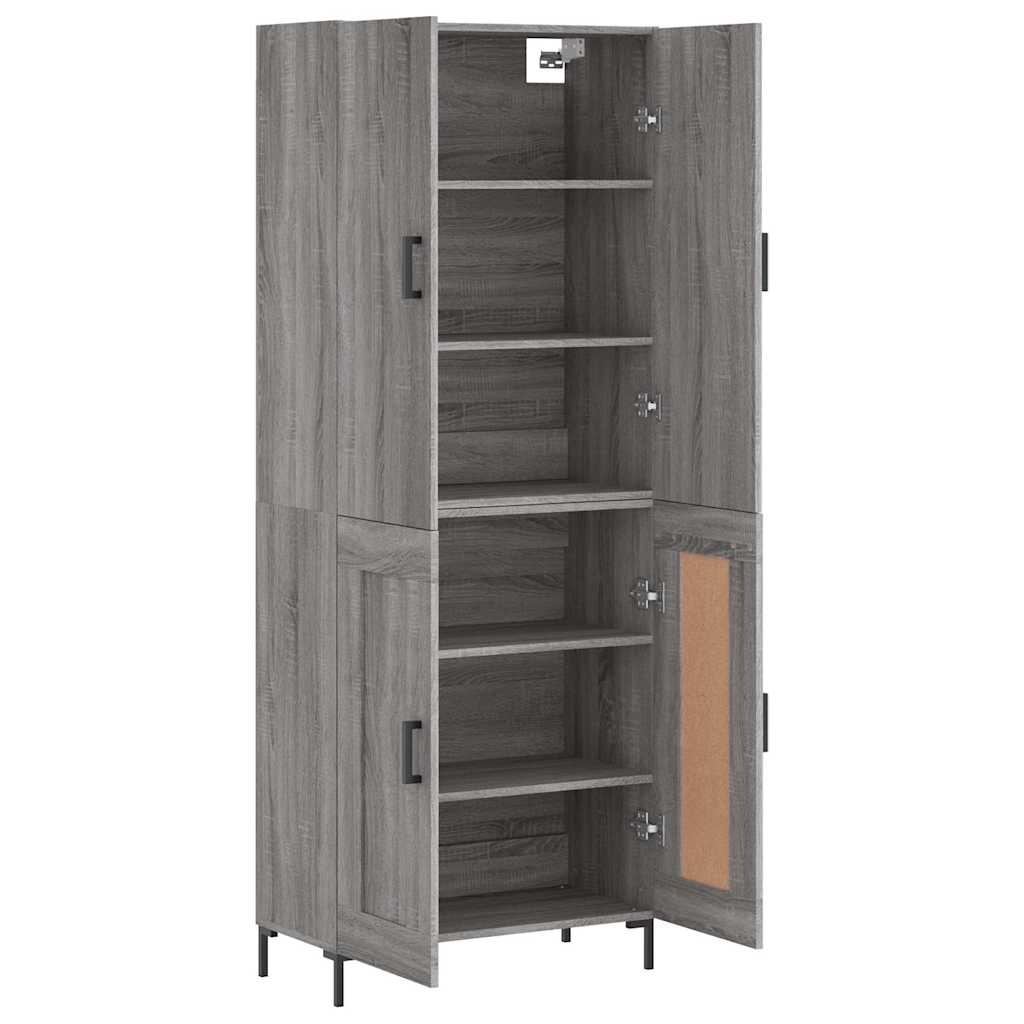 Highboard Gray Sonoma 69.5 x 34 x 180 cm Particleboard
