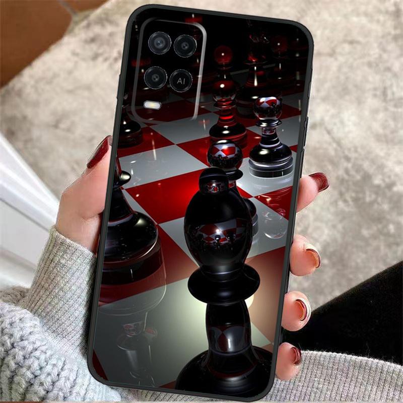 Кейс для шахматных фигур для Oppo A5 Pro A38 A58 A78 A98 A54 A74 A94 A18 A57 A17 A77 A80 A60 A40 A96 A76 A16 A15