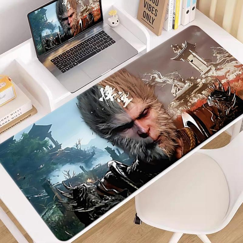 Черный коврик для мыши Myth Wukong для компьютерной игры, коврик для ноутбука, черный коврик для клавиатуры Myth Wukong, коврик для офисного стола, компьютерный коврик