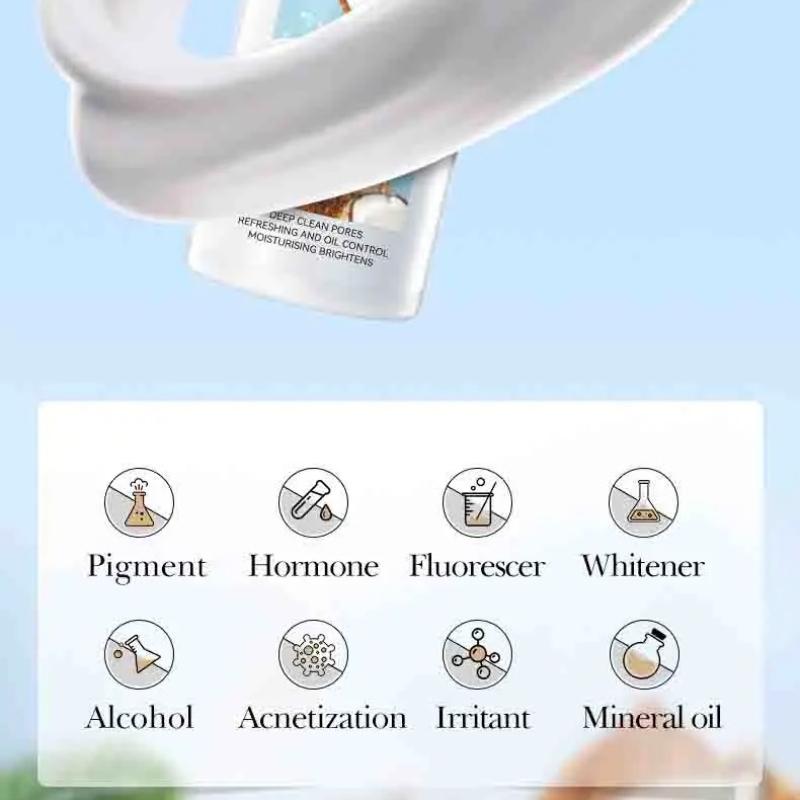 Sadoer Фруктовый Очищающий Гель для Лица Anti Wrinkle Пенка для Умывания Очищающая Осветляющая Кокос Витамин С Увлажняющий Уход за Кожей