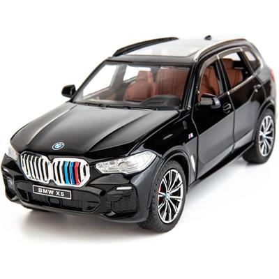 1/24 масштаб BMW X5, модель внедорожника, игрушечный автомобиль, игрушечный автомобиль из цинкового сплава со звуком и светом для детей, подарок для мальчиков и девочек