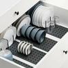 1/2Pcs Storage Rack Retractable Adjustable Drawer Organizer with Removable Partitions Plastic Drain Rack