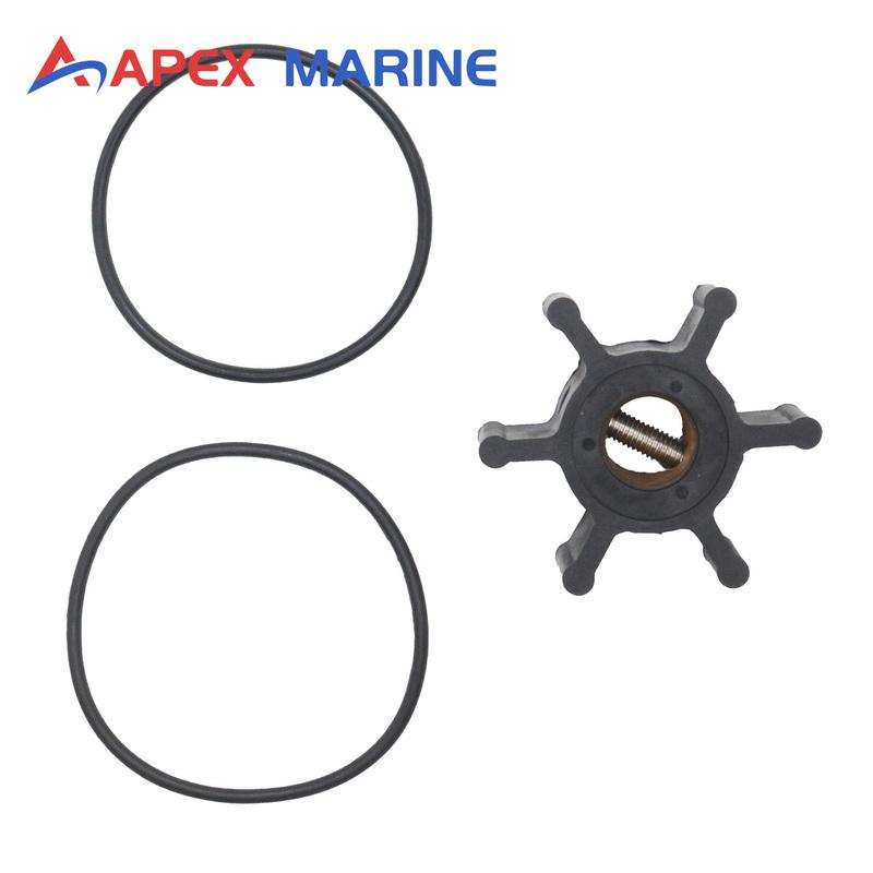 Impeller with O-ring Maintenance Set for Yanmar Marine Engine Sea Water Pump 128377-42500 128397-42500 and Johnson Pump 10-24509