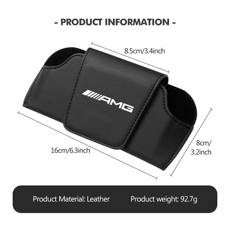 BLZ3 Car Visor Glass Case Card Ticket Organizer Box Sunshade Clip For Mercedes Benz AMG A B C E S G Class W201 W210 W108 W205 W203