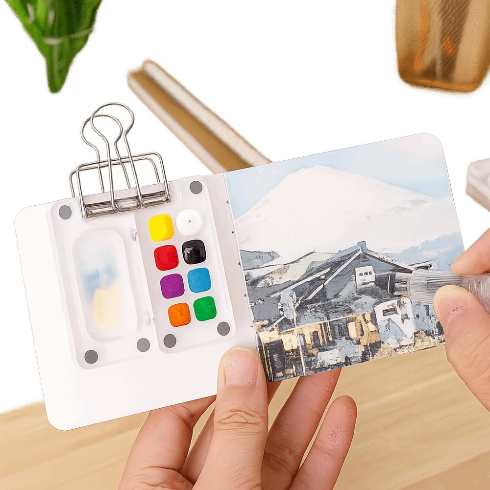Мини Размер Мини Палитра для Акварели Палитры Мини Поддон для Краски Студенческий Художественный Класс