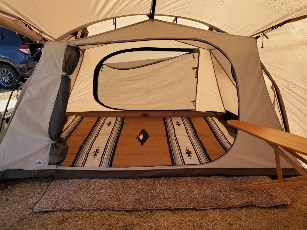 Peel Forest El Paso Blanket Mexican Rug Native Ortega Pattern Camping Rug Saddle Blanket Car Camping Mat Outdoor Van Life Multi-Cover 160X220cm...