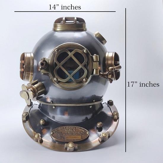 Водолазный шлем, знак ВМС США, морской водолазный шлем, подводный шлем с аквалангом, водолазный шлем коммандос, водолазный шлем Mark V, старинный водолазный шлем..