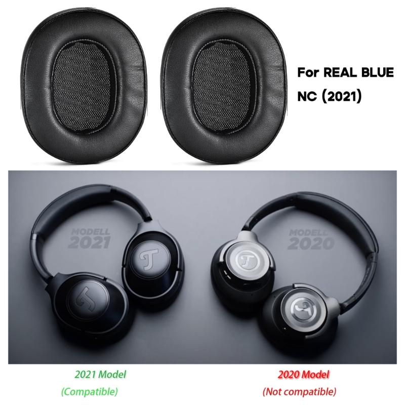 Дышащие белковые амбушюры для Teufel REAL BLUE NC (2021) Чехлы для наушников Амбушюры Накладки на уши Чехлы для наушников