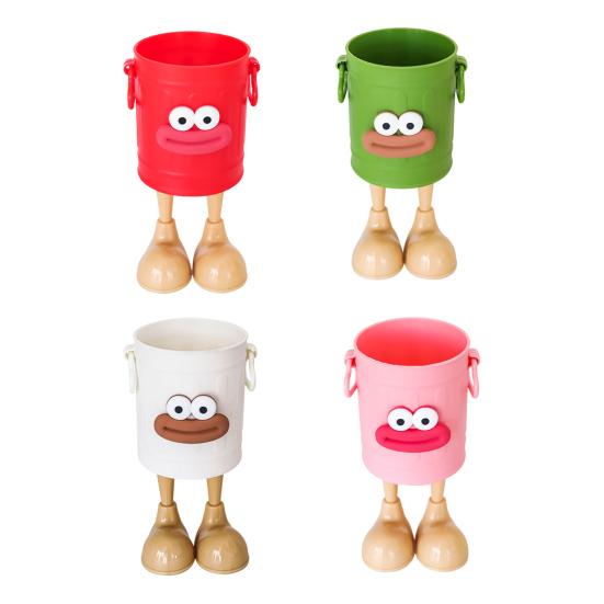 Pen Holder Retro Sausage Mouth Design Cartoon Shape Pen Container Multifunctional Desk Organizer School Supplies