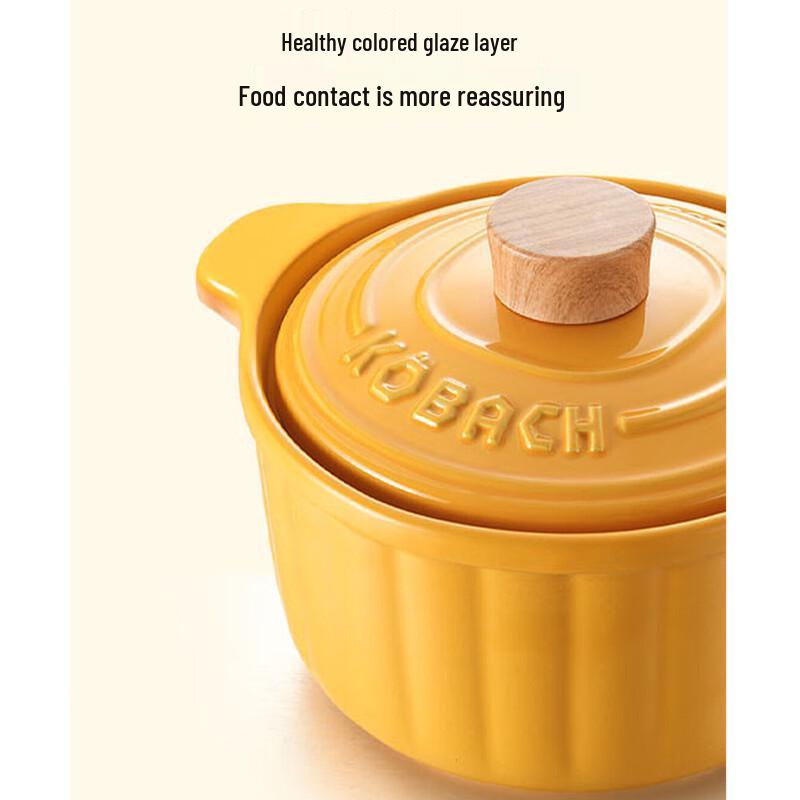 KOBACH 3.5L Pumpkin Ceramic Casserole Pot