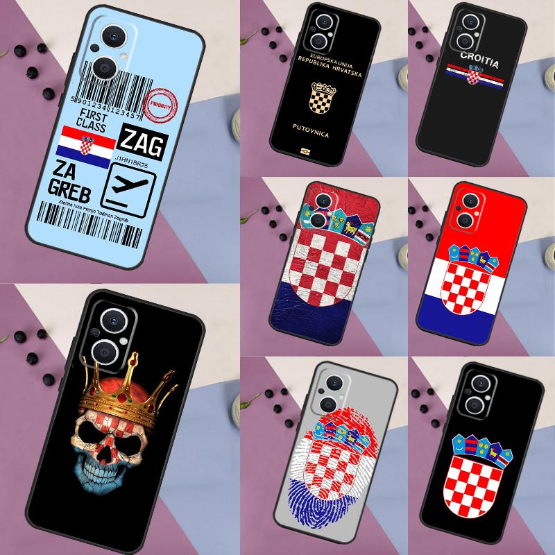 Croatia flag Phone Case For OPPO Reno 13 F 12 F 11 8T 7 8 10 Pro OPPO Find X8 X6 Pro X3 X5 Lite Cover