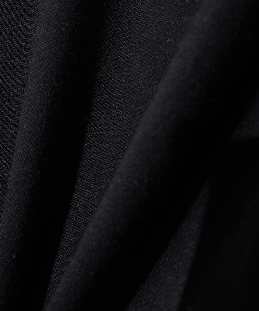 Mayol Logo Embroidered Pleated Dress_Black