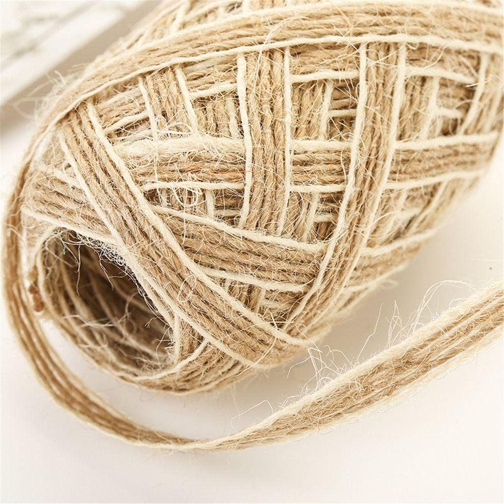 0.5mm Wedding Decor Lace Rustic Ornament Jute Burlap Rolls Trims Tape Hessian Ribbon Fish Silk Rope