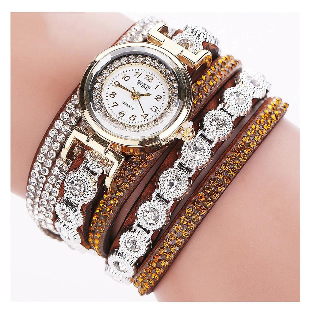 Модные часы со стразами, браслет из пеньковой веревки, женские кварцевые часы для отдыха