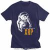 Крутая Потрясающая Волна XRP Луна Футболка Мужская Одежда Круглый Вырез Уличная Мода Биткоин Крипто Футболка Модная Оверсайз Хлопковая Футболка