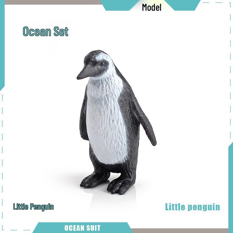 Children's Marine Animal Model Set: Mini Whale, Shark, Dolphin, Turtle, Sea Lion