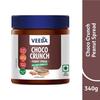 VEEBA Choco Peanut Spread Crunchy | Высокобелковый | Натуральный безглютеновый | Без трансжиров | Веганский | Без добавления консервантов | 340 г |с мелким какао
