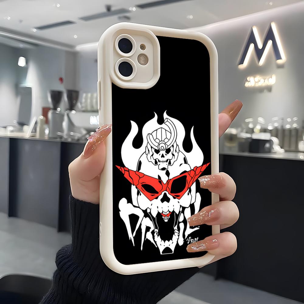 Чехол для телефона Аниме Гуррен Лаганн Для IPhone Air 17 Pro Max 16 E 15 14 Pro Max 13 12 11 Mini Plus Мягкий Силиконовый Белый Чехол