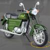 1/10 Jawa 250 Сплав Классическая Ретро Модель Мотоцикла Литье под Давлением Металл Дорожный Мотоцикл Модель Симуляция Звука и Света Детская Игрушка Подарок