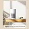 Small Air Purifier Wide Coverage Range Energy-saving Low Noise Activated Carbon Filter Compact Air Cleaner Odor Remover