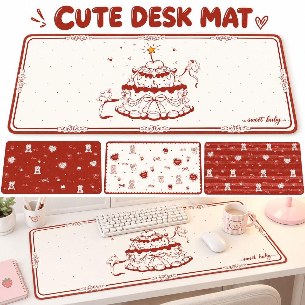 Large Size Keyboard Mice Mat Cartoon Pattern Computer Desk Protector New Rubber Mouse Pad Office