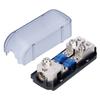 2 Way Fuse Holder Box 1 In 2 Out Distribution Block for Car Yacht Boat Stereo Audio Modification