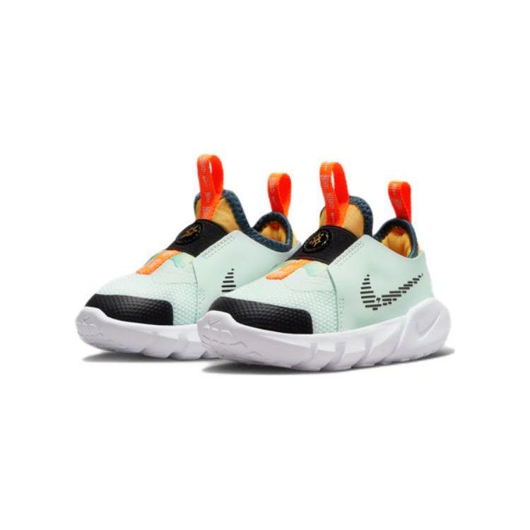 Nike Flex Runner 2 TD Barely Green Laser Orange Baby Sneakers White Black DX6131-301