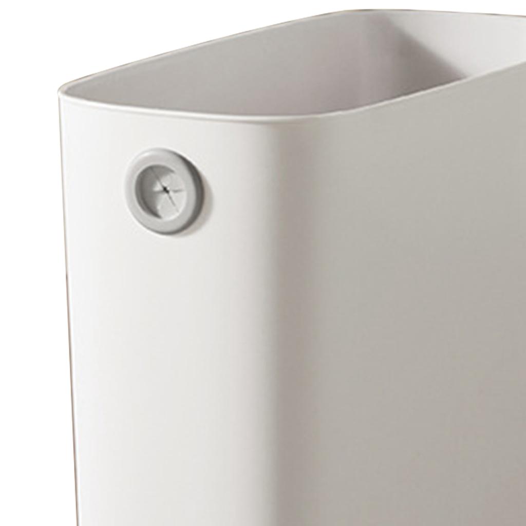 Small Trash Can PP TPR Plastic Wastebasket Slim Open Top Garbage Container Bin for Bathroom Office