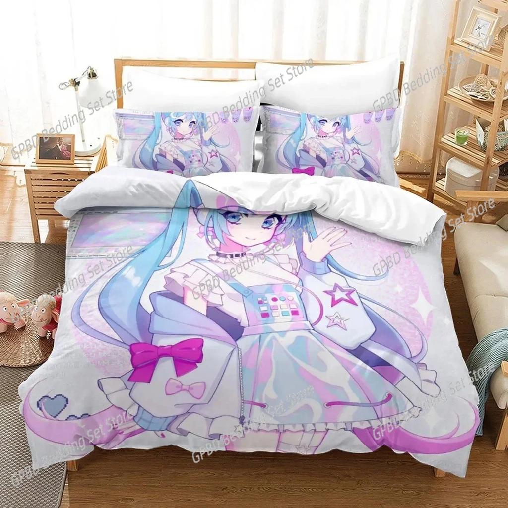 Luxury  New 3D Print Anime Aesthetic Girl Art Strawberry Bedding Set Duvet Cover Bed Set Quilt Cover Pillowcase king Queen Size