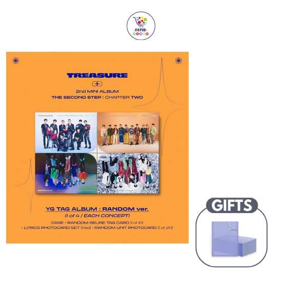 TREASURE 2-й МИНИ-АЛЬБОМ [ВТОРОЙ ШАГ : ГЛАВА ВТОРАЯ] АЛЬБОМ YG TAG (СЛУЧАЙНАЯ вер.)