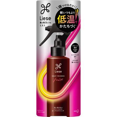 Liese Heat Friendly Mist 150 мл Средства для укладки Нанести на влажные волосы (от корней до концов) после вытирания полотенцем для более послушной укладки. Распылить на энти