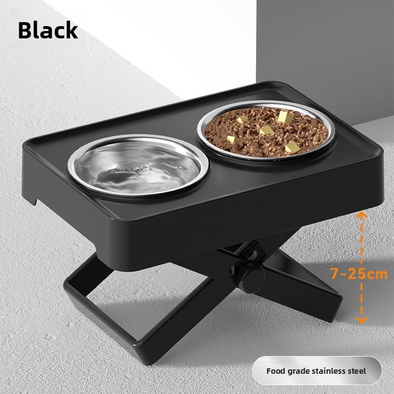 Большая миска для собак, двойная миска для корма для собак, большая миска для питьевой воды с антидетонационным покрытием и высокими ножками, большая миска для домашних животных, товары для собак