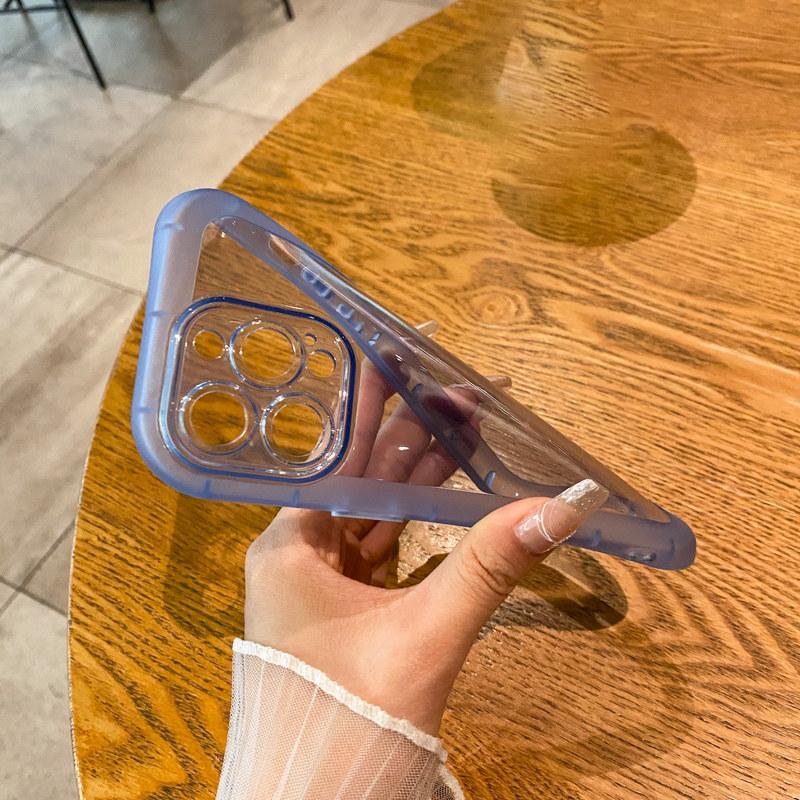 Прозрачный противоударный чехол-бампер для телефона Iphone 13 11 12 Pro Max Xs Max Xr X 7 Plus, 14 мягких цветных кнопок, защитный чехол для камеры