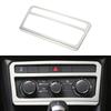 For VW Volkswagen T-Cross Tcross 2018 2019 2020 2021 2022 Car Center Console Panel Sticker AC Knob Frame Stainless Steel Cover Accessories