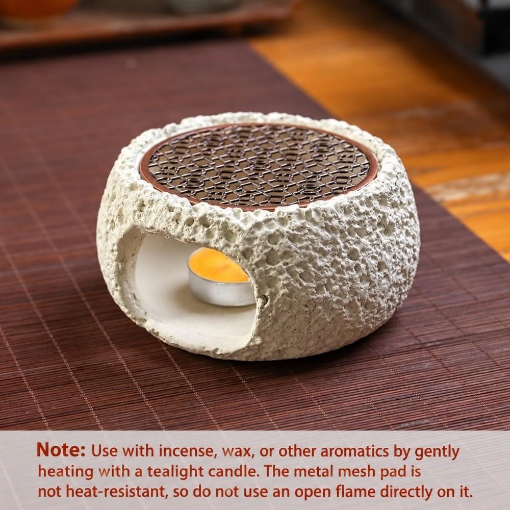 Creative Incense Burner Bowl Stone-Look Fumigation Furnace Tea Stove Dining Room