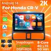 Android 14 Carplay 2DIN Car Radio Multimedia Video Player For Honda CR-V 2002 - 2005 Navigation GPS Stereo DSP 360 Camera DVD BT